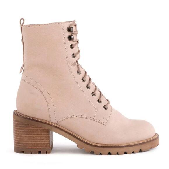 Seychelles Cream Combat Boots - Picture 1 of 10